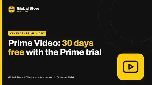 Prime Video: 30 days free with the Prime trial. Key fact from the guide “Prime Video 30-day trial”.