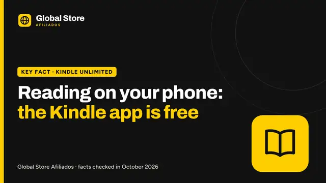 Reading on your phone: the Kindle app is free. Key fact from the guide “reading on your phone with the Kindle app”.