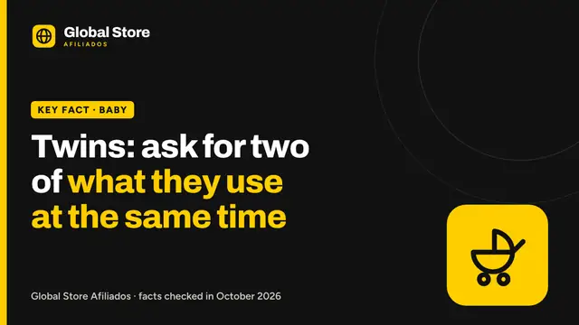 Twins: ask for two of what they use at the same time. Key fact from the guide “baby registry for twins”.