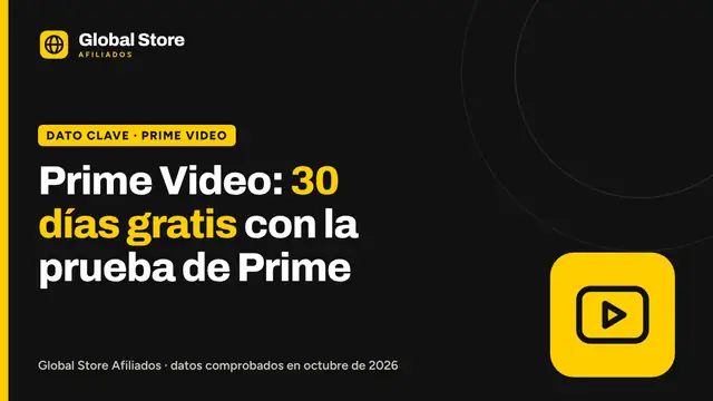 Prime Video: 30 días gratis con la prueba de Prime. Dato clave de la guía «prueba de 30 días de Prime Video».