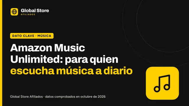 Amazon Music Unlimited: para quien escucha música a diario. Dato clave de la guía «Amazon Music Unlimited qué ofrece».