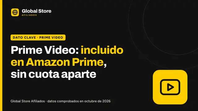 Prime Video: incluido en Amazon Prime, sin cuota aparte. Dato clave de la guía «Prime Video gratis».
